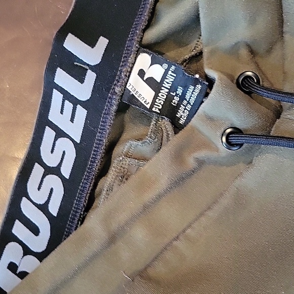 Olive Green Comfort Waist Russell Joggers with Pockets Large - Picture 2 of 4